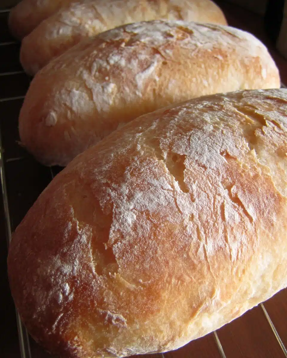 Ciabatta bread for a birthday buffet