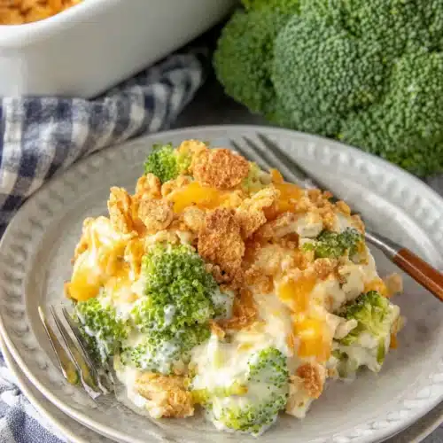 Delicious broccoli casserole for a comforting meal.