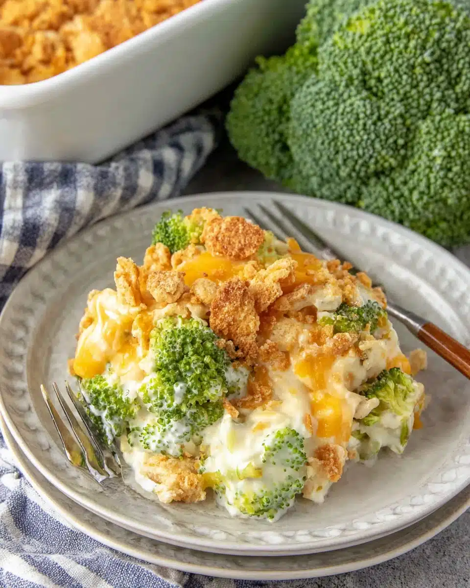 Delicious broccoli casserole for a comforting meal.