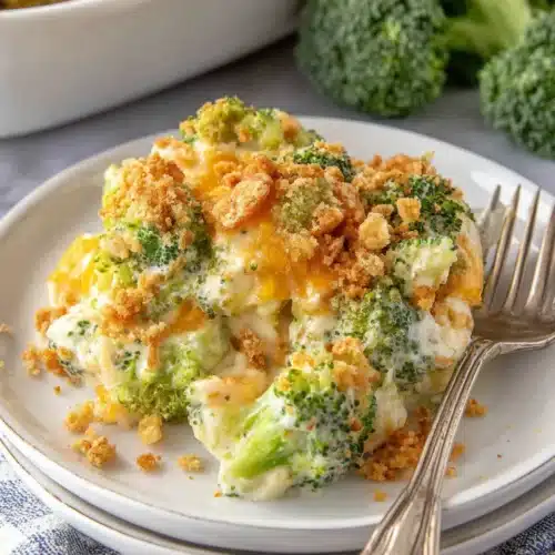 Delicious broccoli casserole for family dinners.