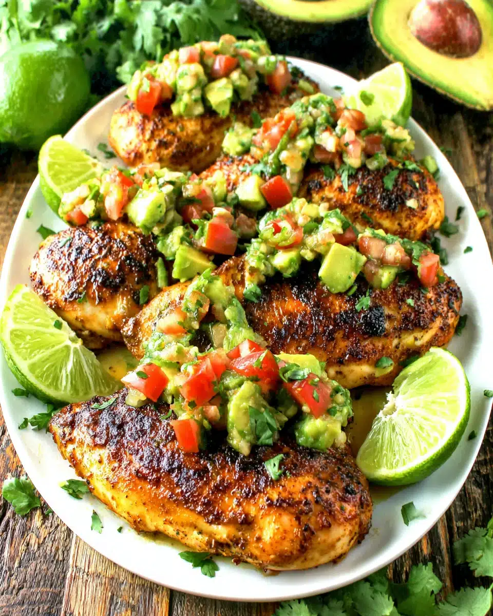 Fiesta Lime Chicken with Avocado Salsa Recipe Fiesta lime chicken with avocado salsa, perfect for weeknight dinners.