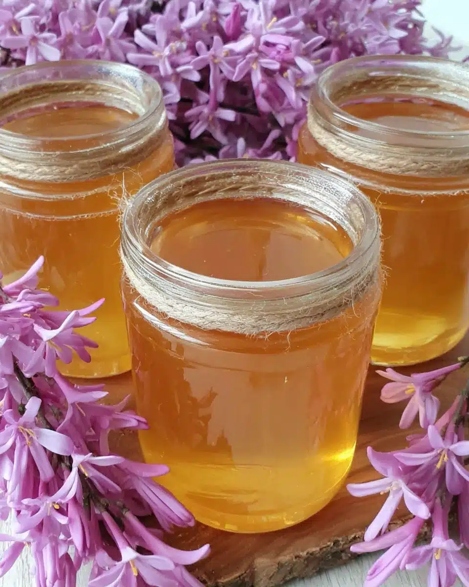 Forsythia jelly, a unique and healthy spread for desserts.