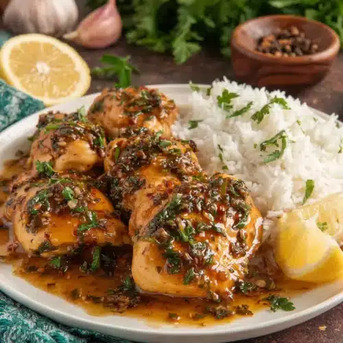 Delicious garlic chicken dish for easy weeknight meals.