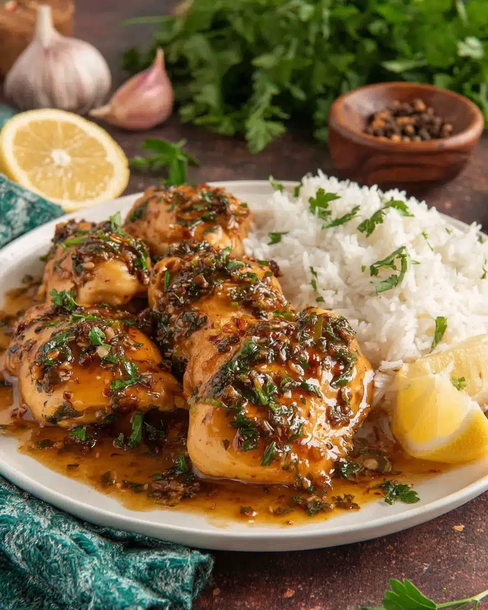 Delicious garlic chicken dish for easy weeknight meals.