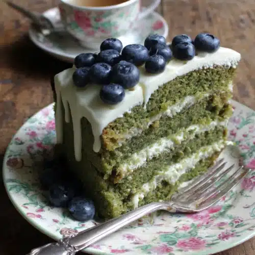 Delicious green cakes made with kale and apples.