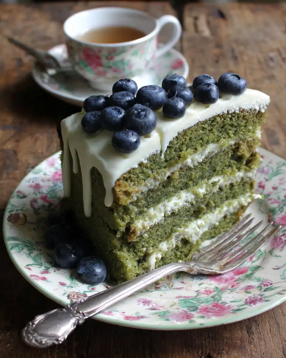 Delicious green cakes made with kale and apples.