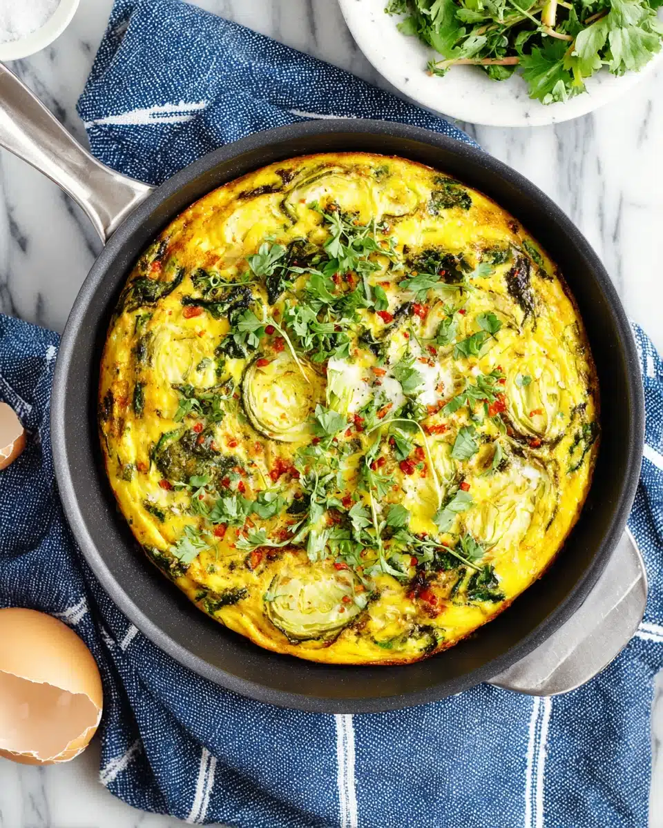Nutritious egg breakfast frittata for healthy breakfast.
