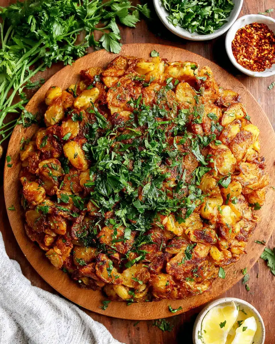 Delicious potato hash with herbs, perfect breakfast dish.
