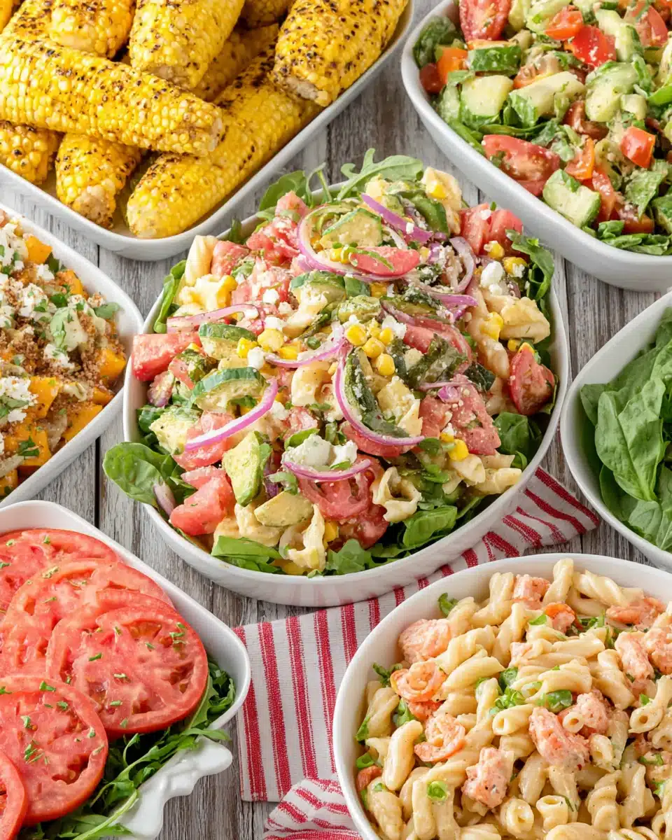 Delicious summer side dishes, perfect for barbecues.