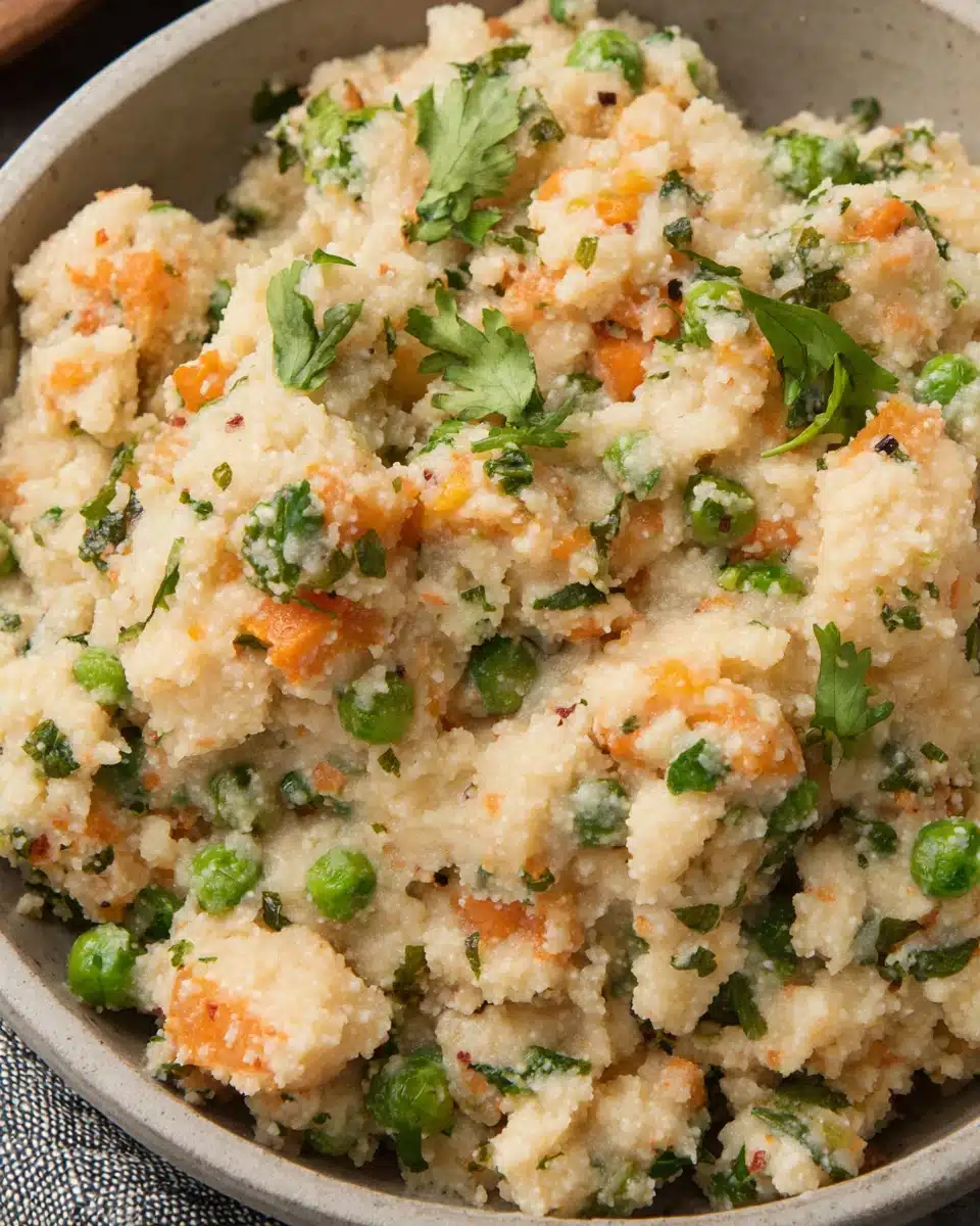 Delicious upma recipe with veggies, perfect for breakfast.
