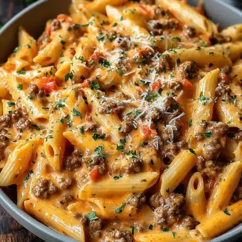 Creamy beef pasta dish that's quick and easy for dinner.