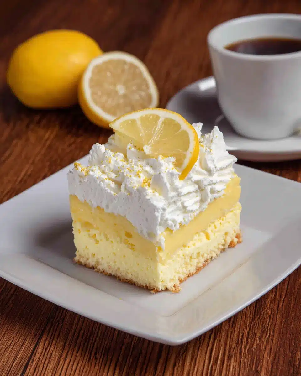 Delicious cheesecake factory Italian lemon cream cake slice