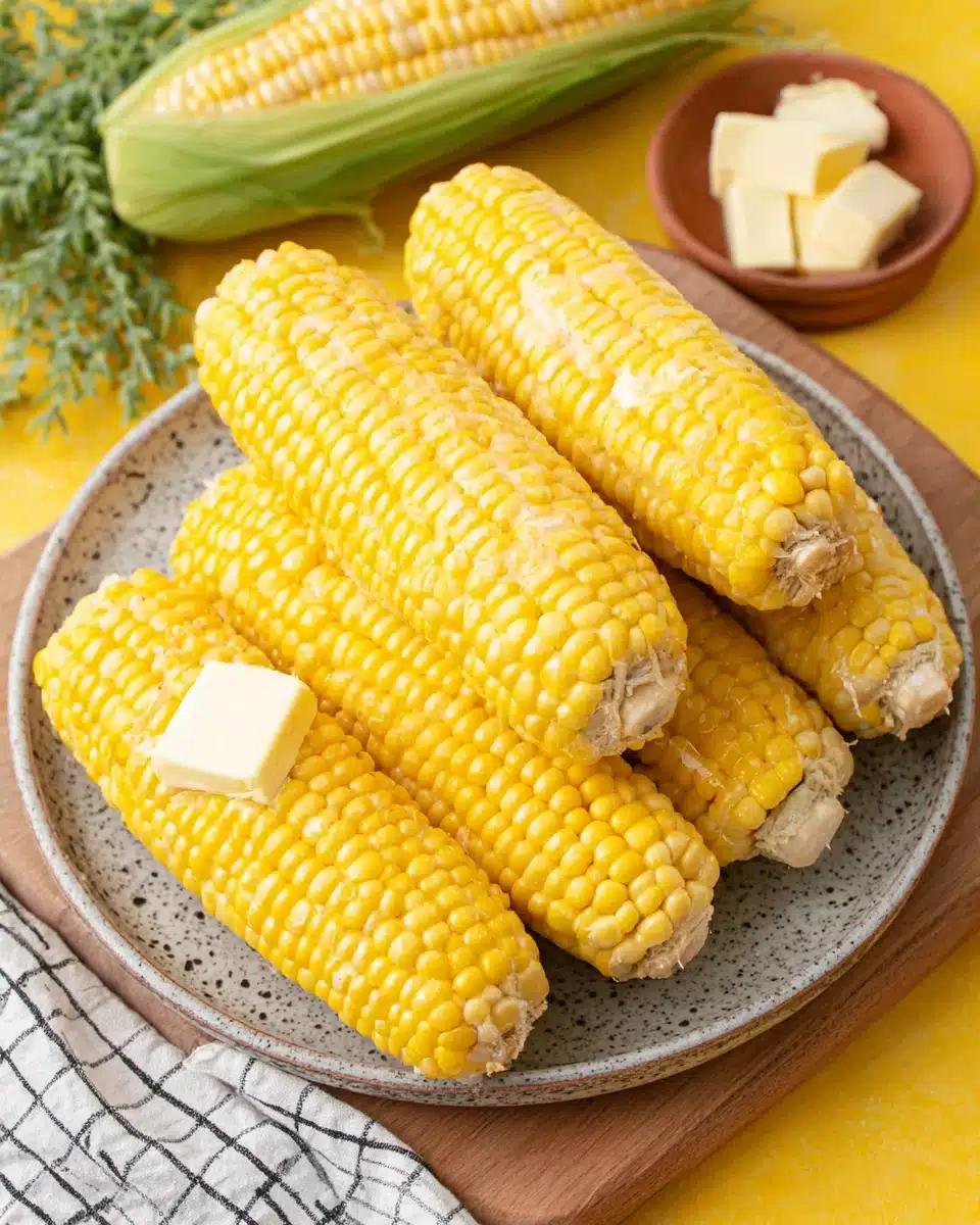 Quickly cook corn on the cob in microwave for a tasty side dish.