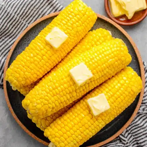 Cooking corn on the cob in the microwave for quick meals.