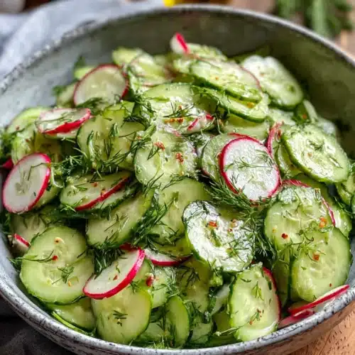 Cucumber salad showcasing delightful cucumber uses.