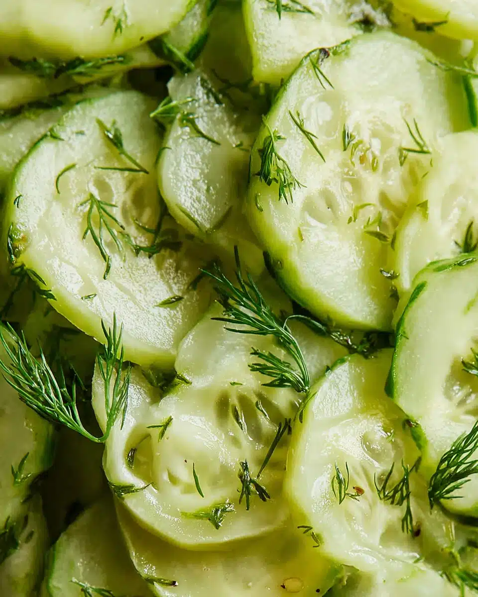 Easy German Cabbage Dish featuring crunchy cucumbers and dill