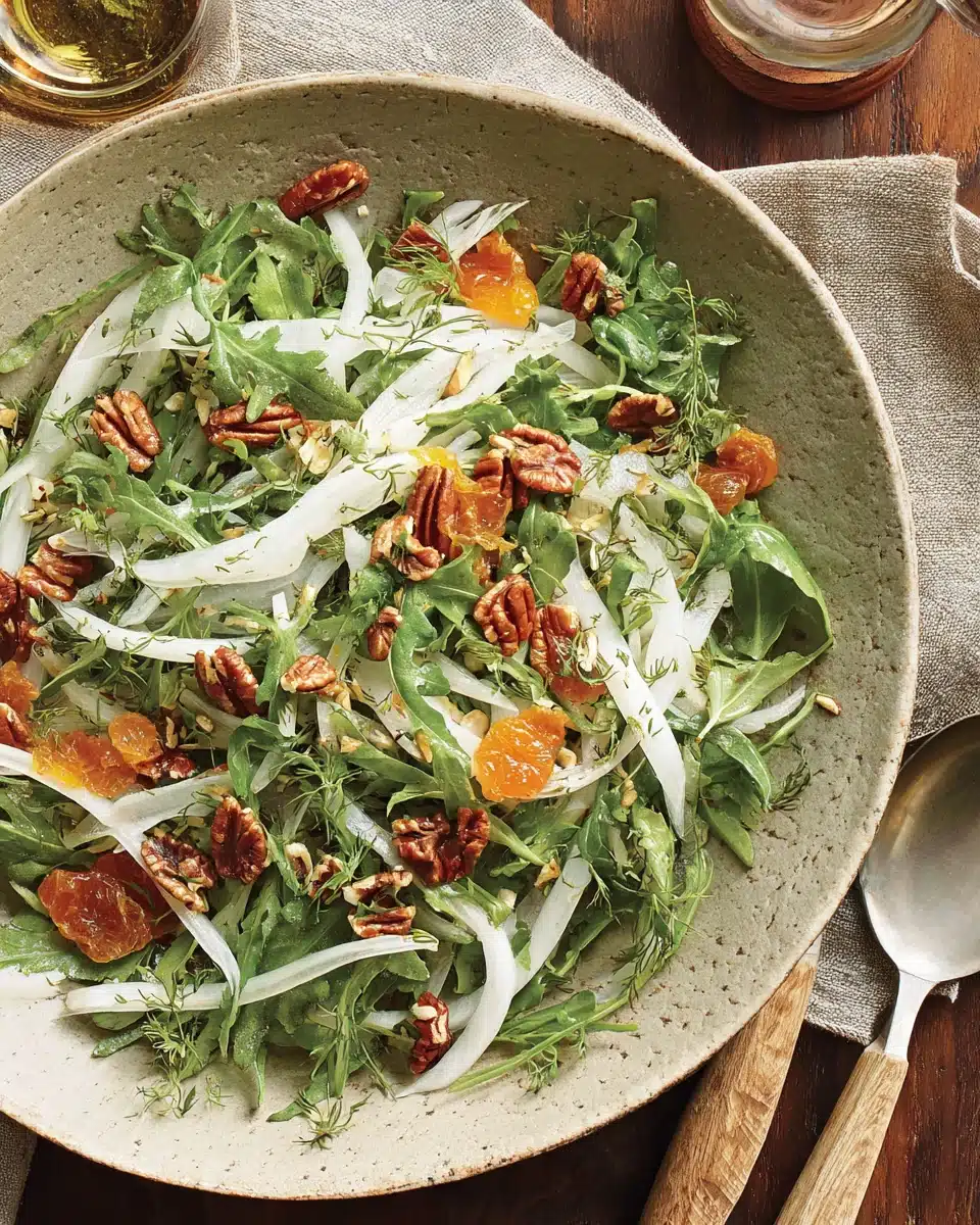 Refreshing fennel mint salad with vibrant flavors.