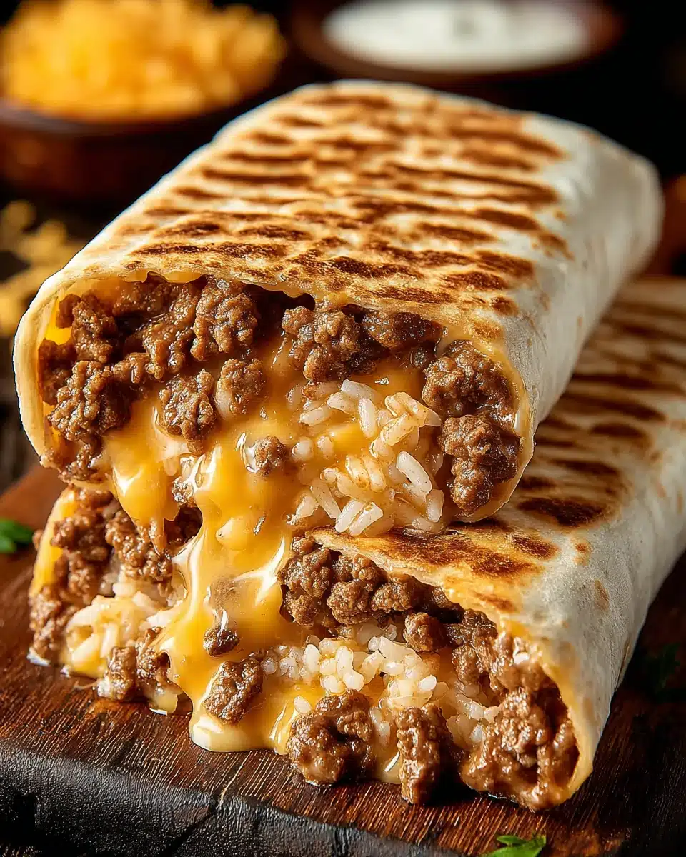 Grilled Cheese Burrito Taco Bell copycat recipe.