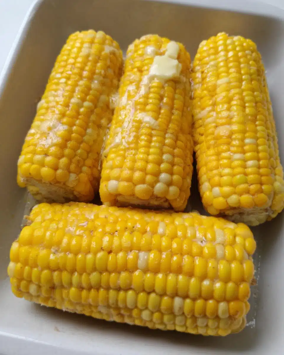 How to cook frozen corn on the cob quickly.