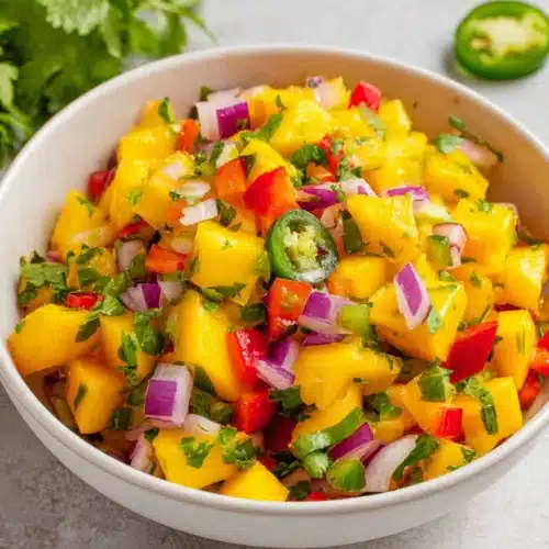 Mango Salsa Recipe Vegan: A Vibrant Delight 1 Vegan mango salsa recipe bursting with fresh flavors.