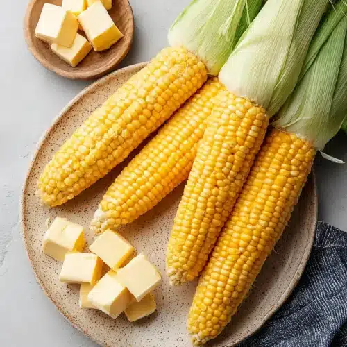 Easy and quick microwave steamed corn recipe