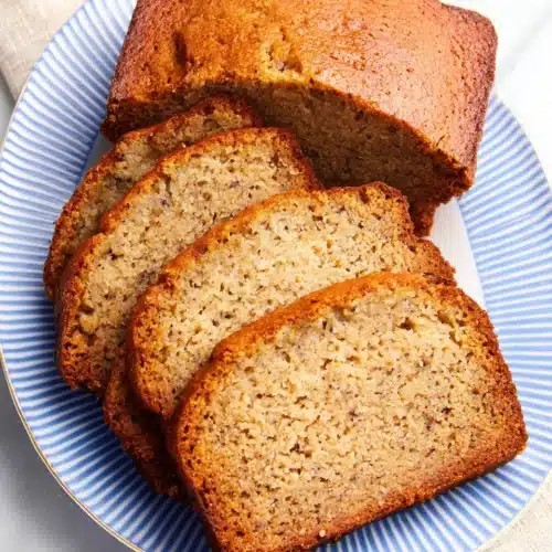 Delicious banana bread, a family favorite treat.