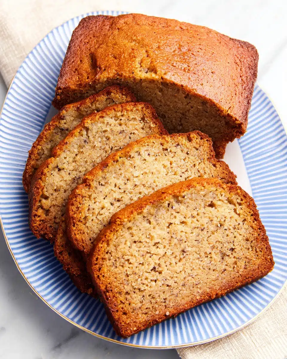 Delicious banana bread, a family favorite treat.