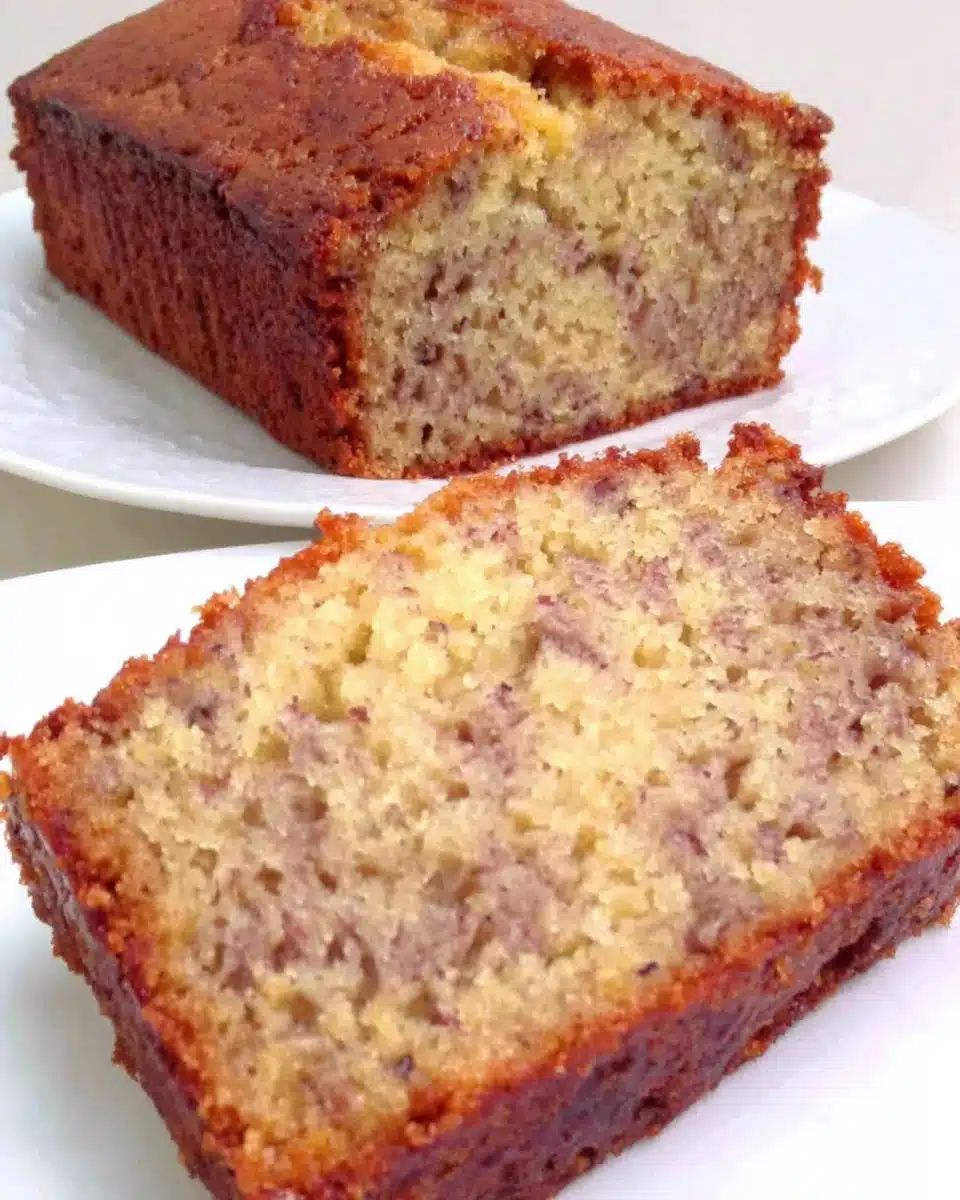 Soft and moist banana cake, perfect for dessert