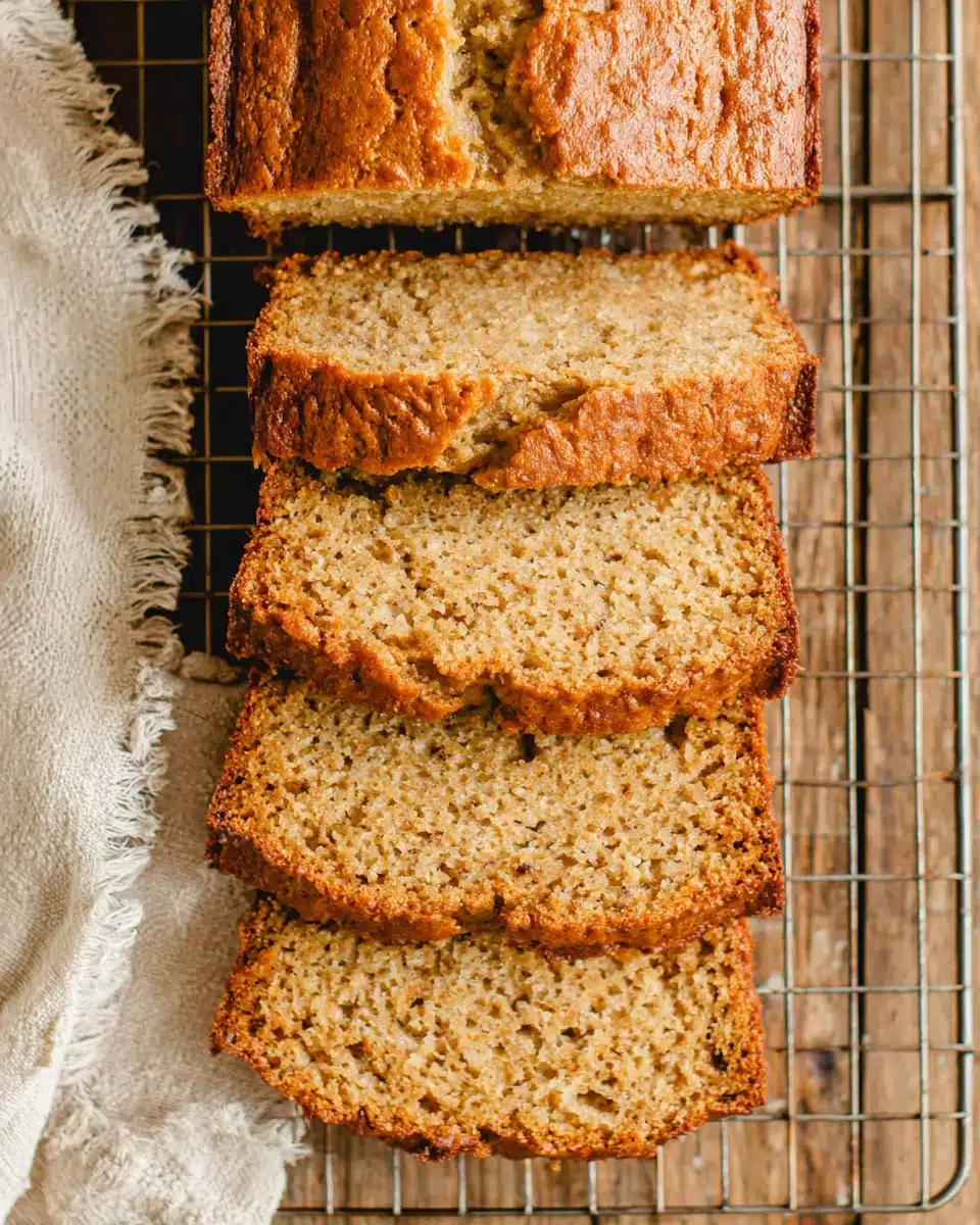 Sour Cream Banana Bread Recipe Delicious sour cream banana bread slices ready to eat