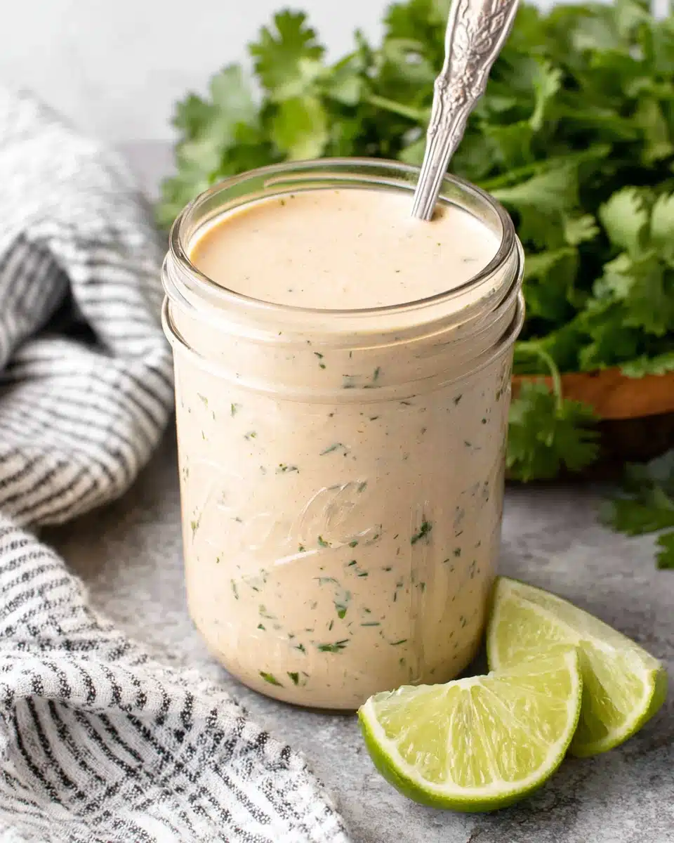 Creamy southwest salad dressing, perfect for salads.