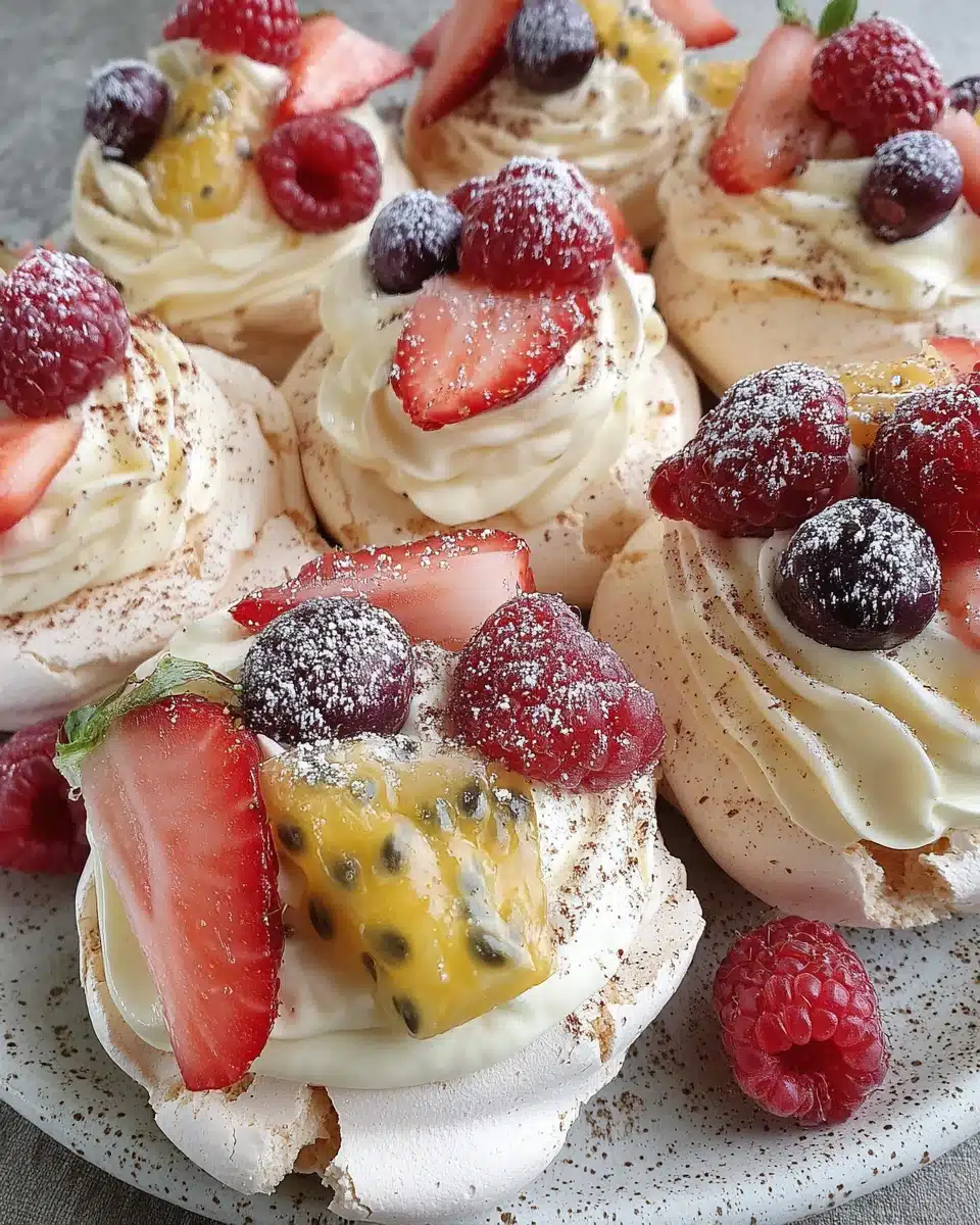 Delicious Mini Pavlovas: A Perfect Christmas Dessert