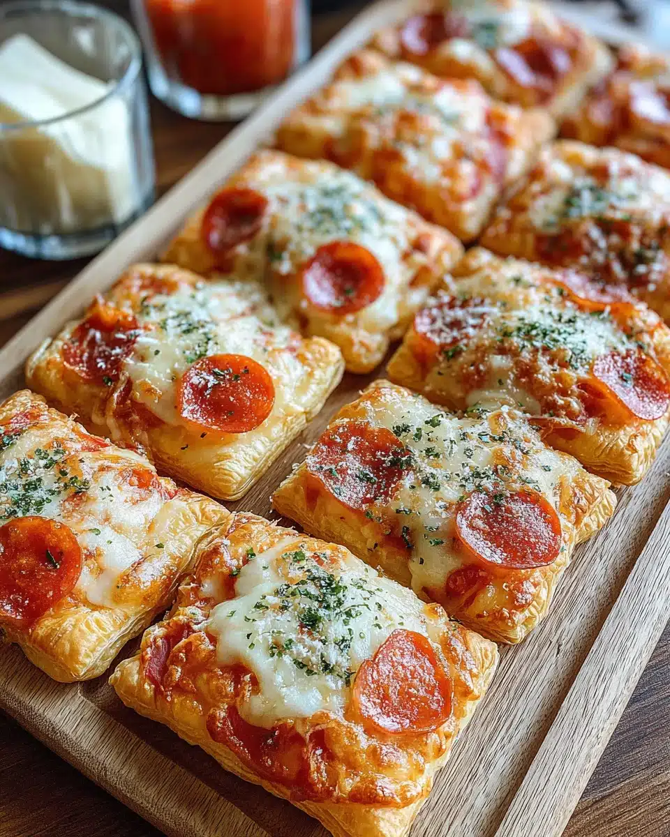 Delicious Christmas Puff Pastry Pizza Squares for Everyone