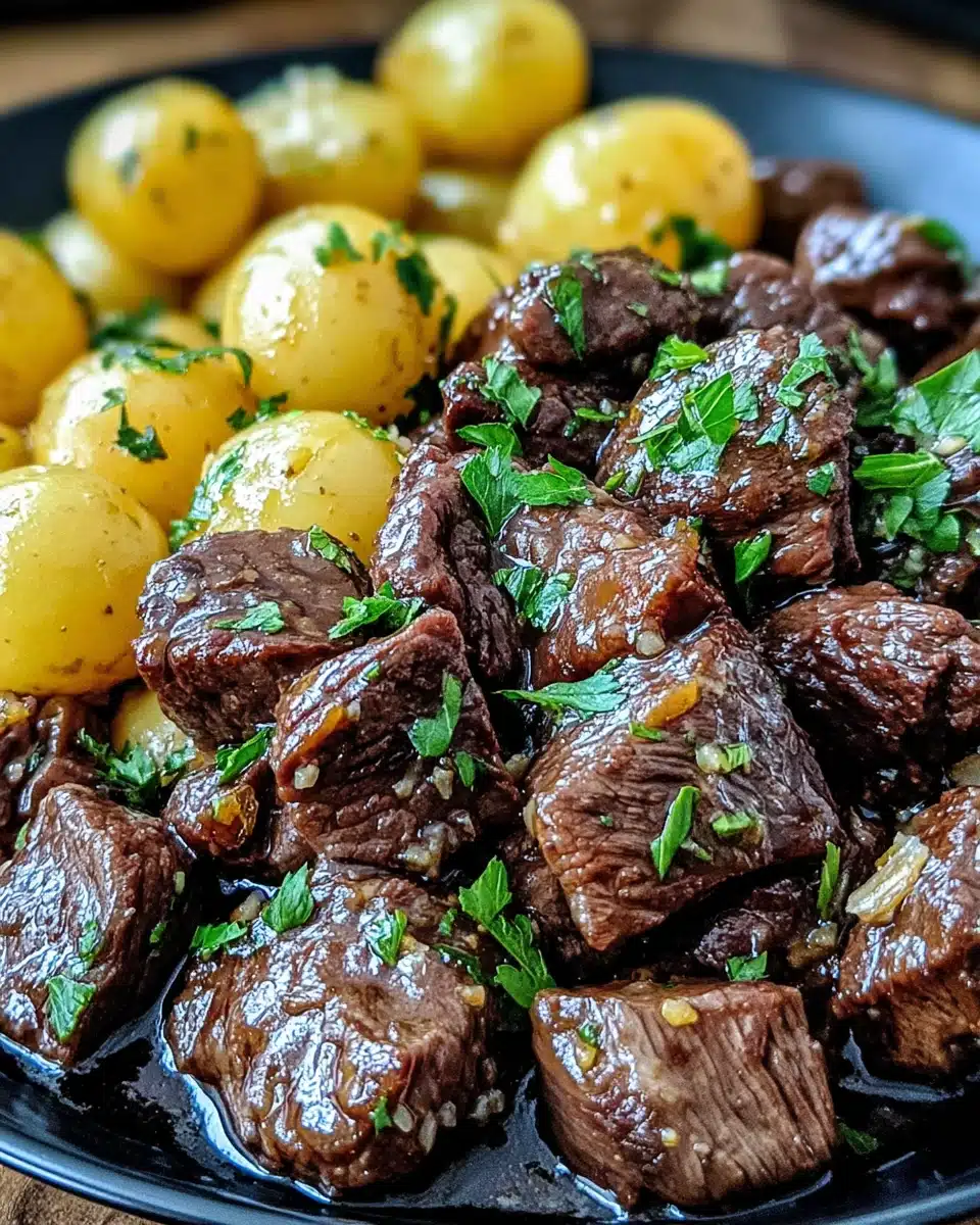 Cooker Garlic Butter Beef Bites: Simple and Delicious