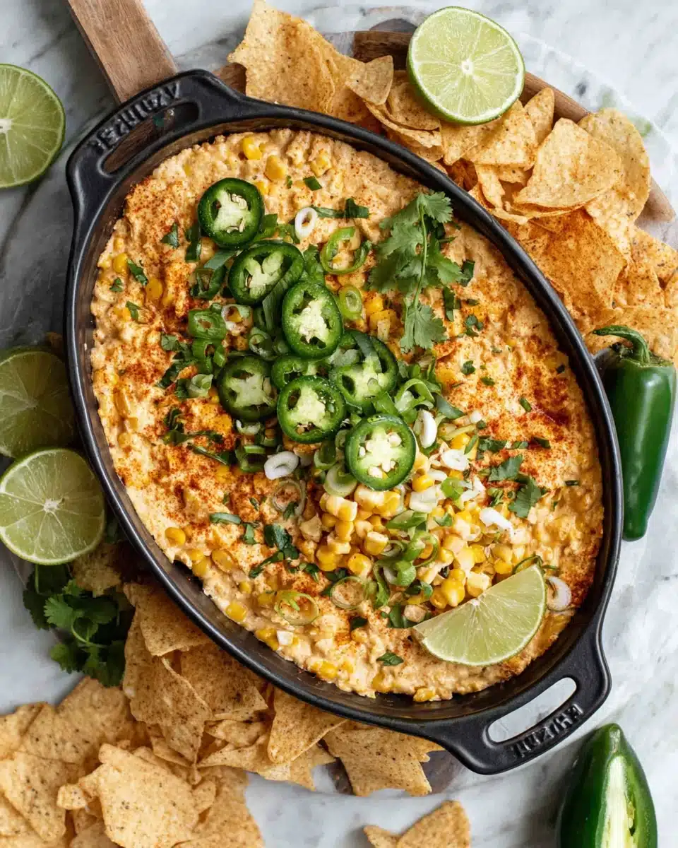 Deliciously Easy Elote Corn Dip Crock Pot Recipe