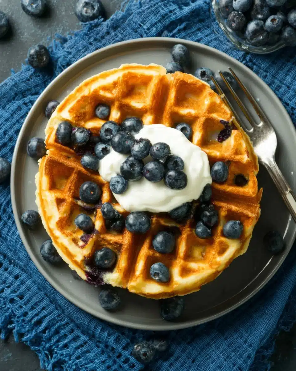 Delicious Low Calorie Blueberry Waffles You’ll Love