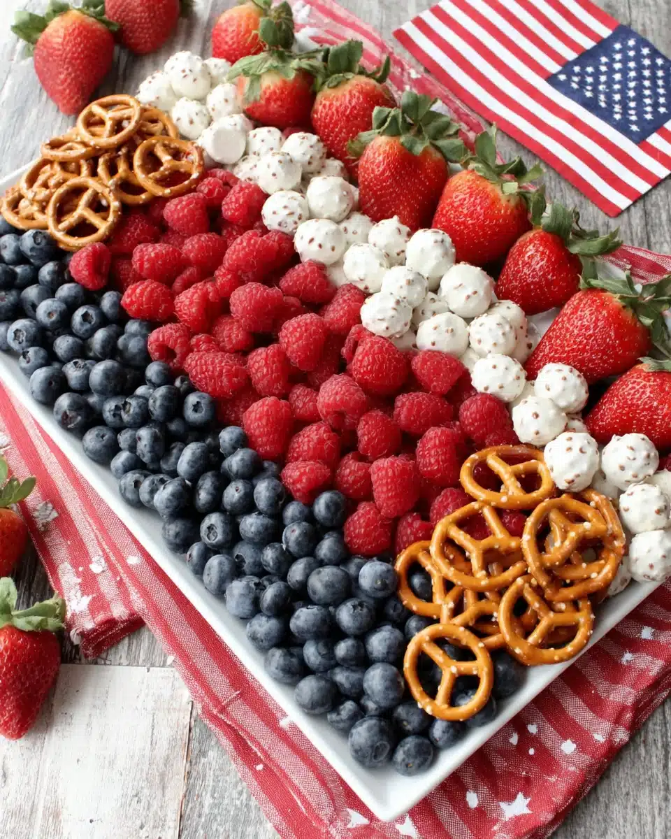 Delightful American Flag Fruit Tray Recipe for Celebrations