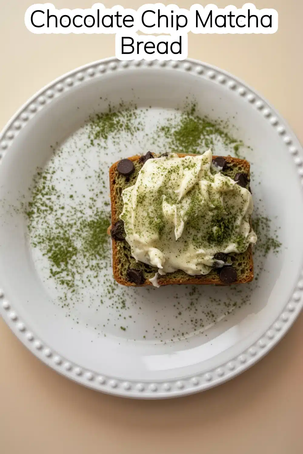 chocolate chip matcha bread