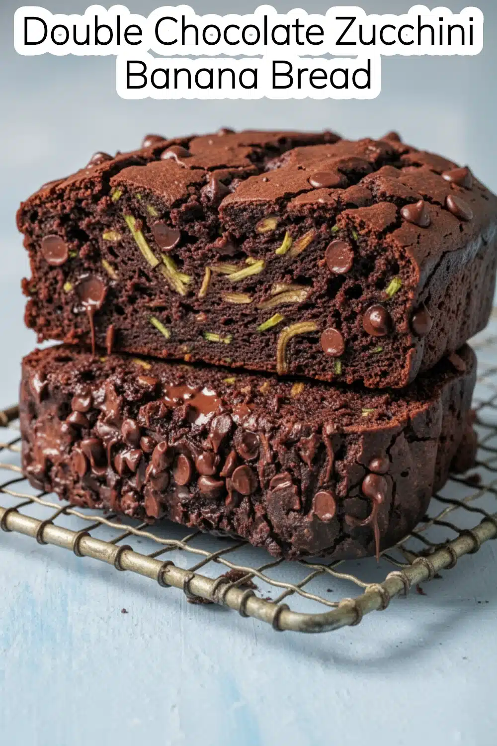 double chocolate zucchini banana bread