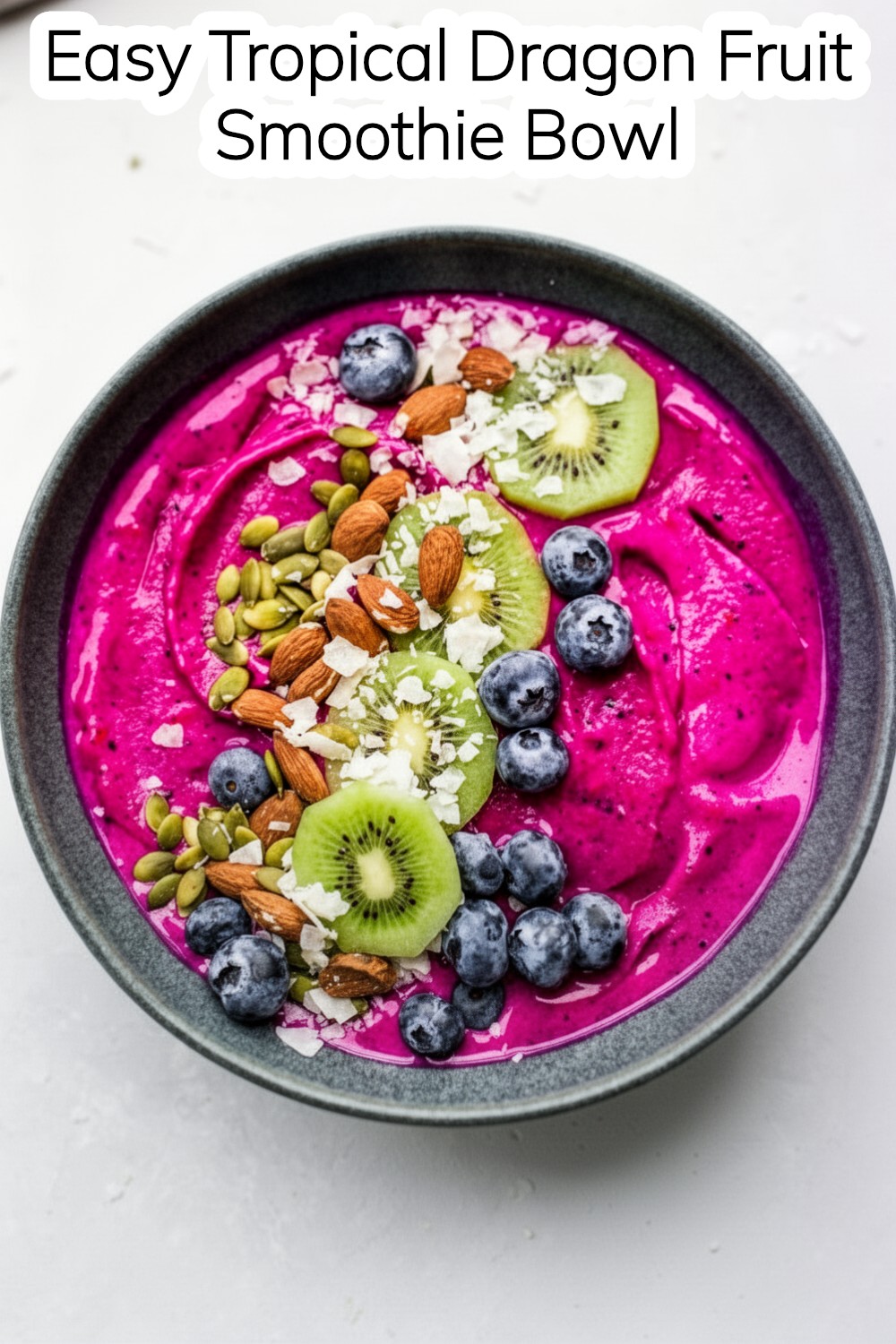Delicious Dragon Fruit Smoothie Bowl: A Tropical Delight 1 dragon fruit smoothie bowl