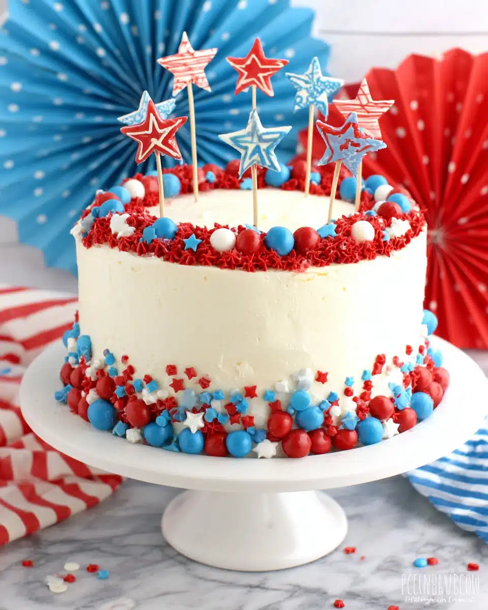 Fourth of July Layer Cake: A Festive Delight