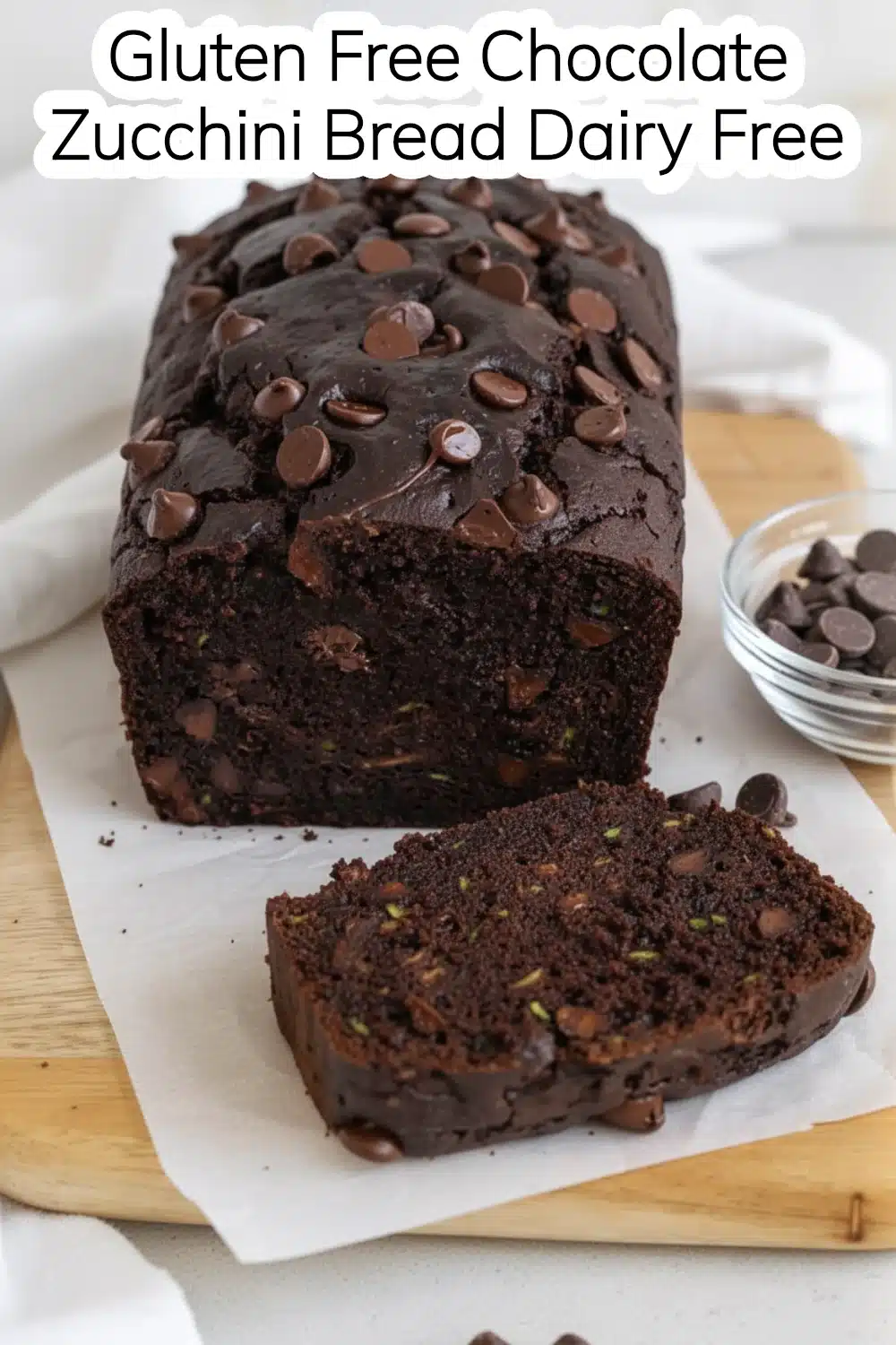 Delicious Gluten Free Chocolate Zucchini Bread Dairy Free! 1 gluten free chocolate zucchini bread dairy free