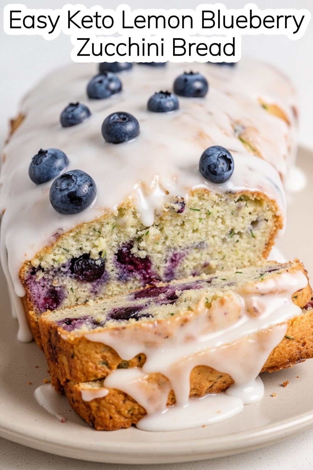 keto lemon blueberry zucchini bread