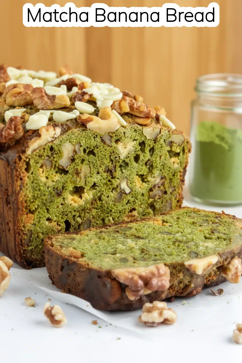 matcha banana bread
