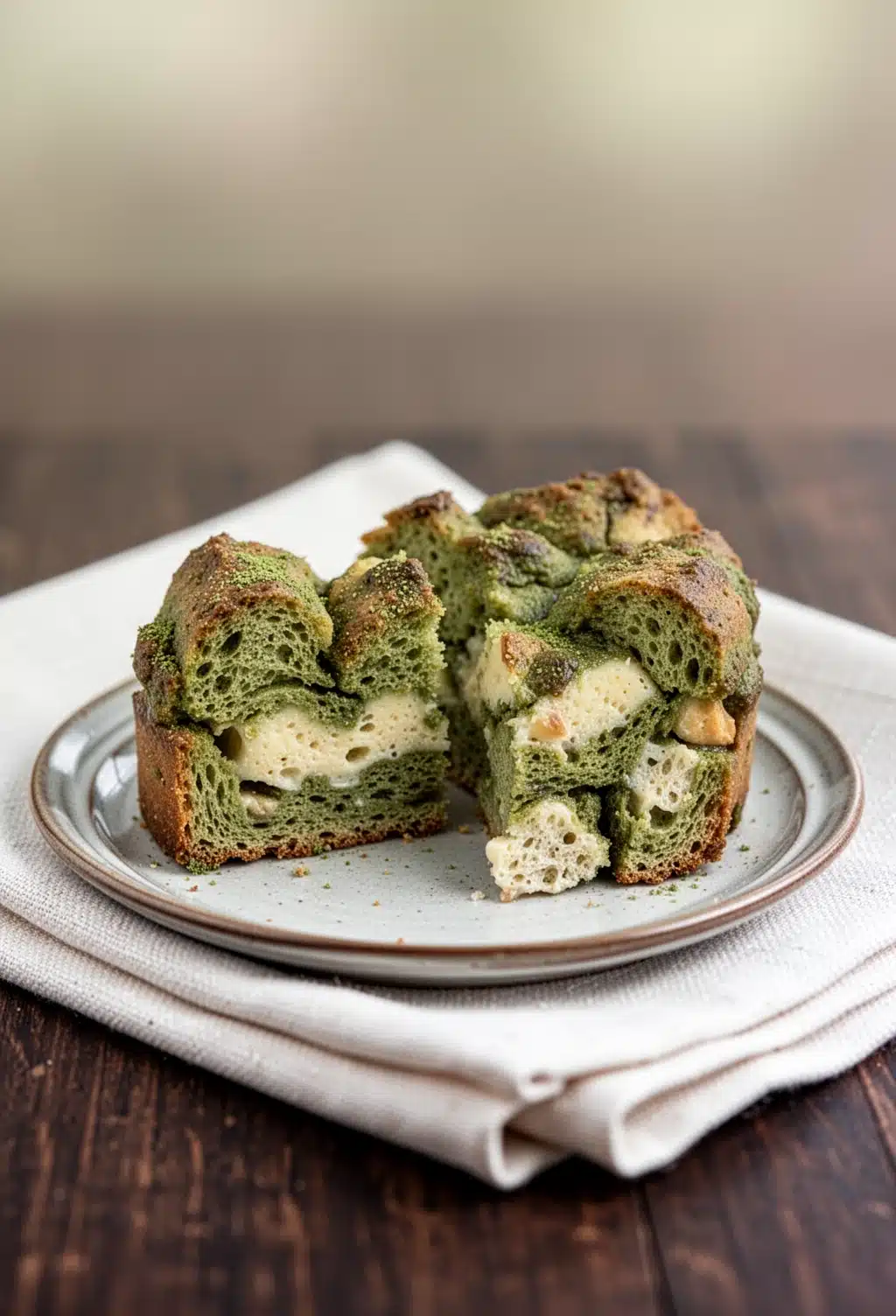 Delicious Matcha Bread Pudding: A Family Favorite