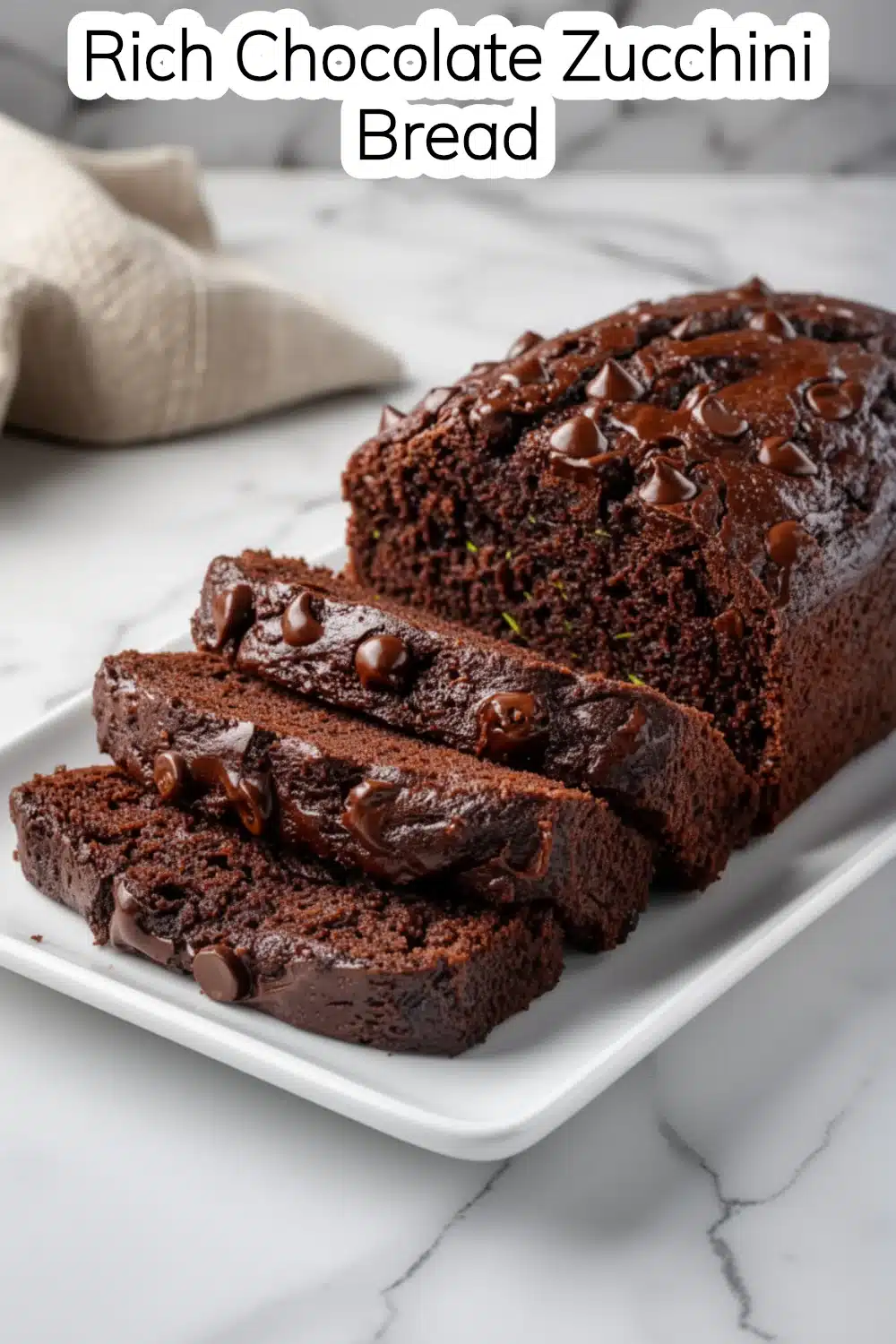 rich chocolate zucchini bread