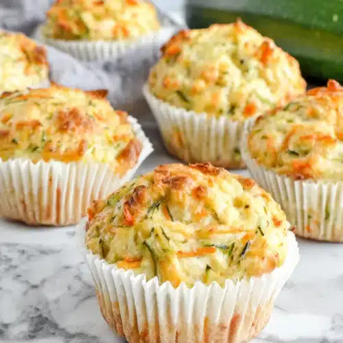 Toddler vegetable muffins with zucchini, carrots, and cheese in white liners