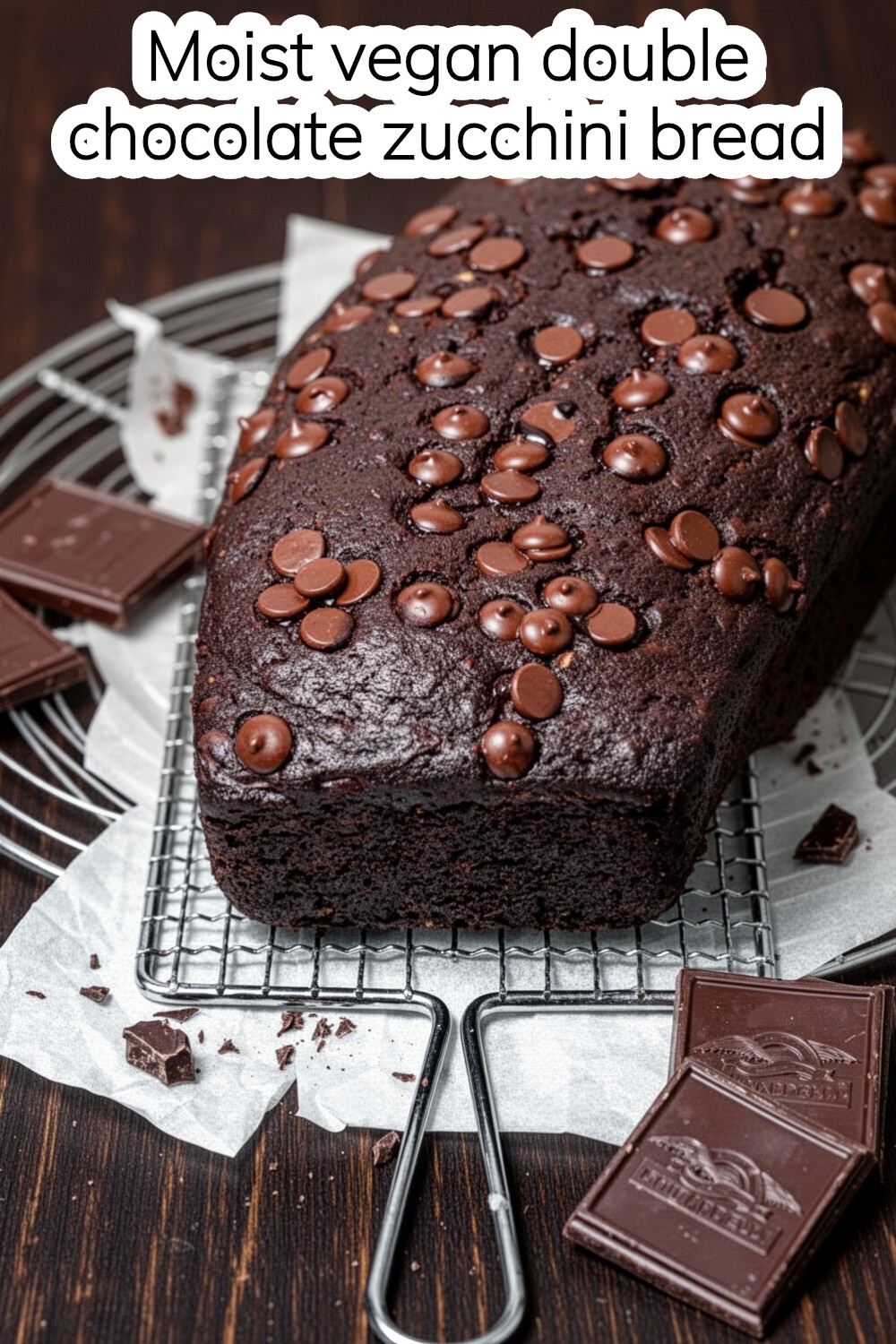 Vegan Double Chocolate Zucchini Bread: Irresistibly Moist 1 vegan double chocolate zucchini bread