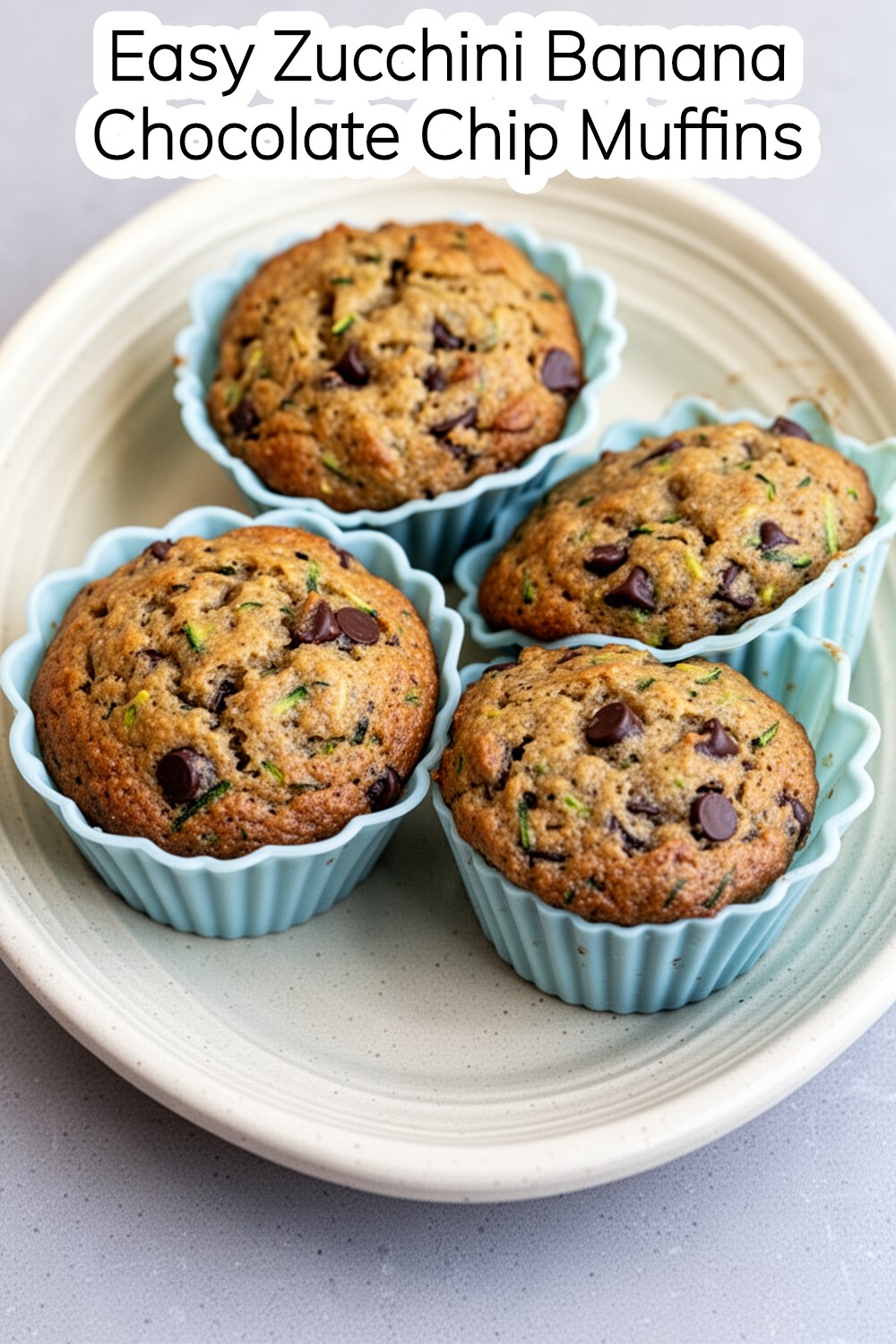 Zucchini Banana Chocolate Chip Muffins – A Delightful Treat 1 zucchini banana chocolate chip muffins