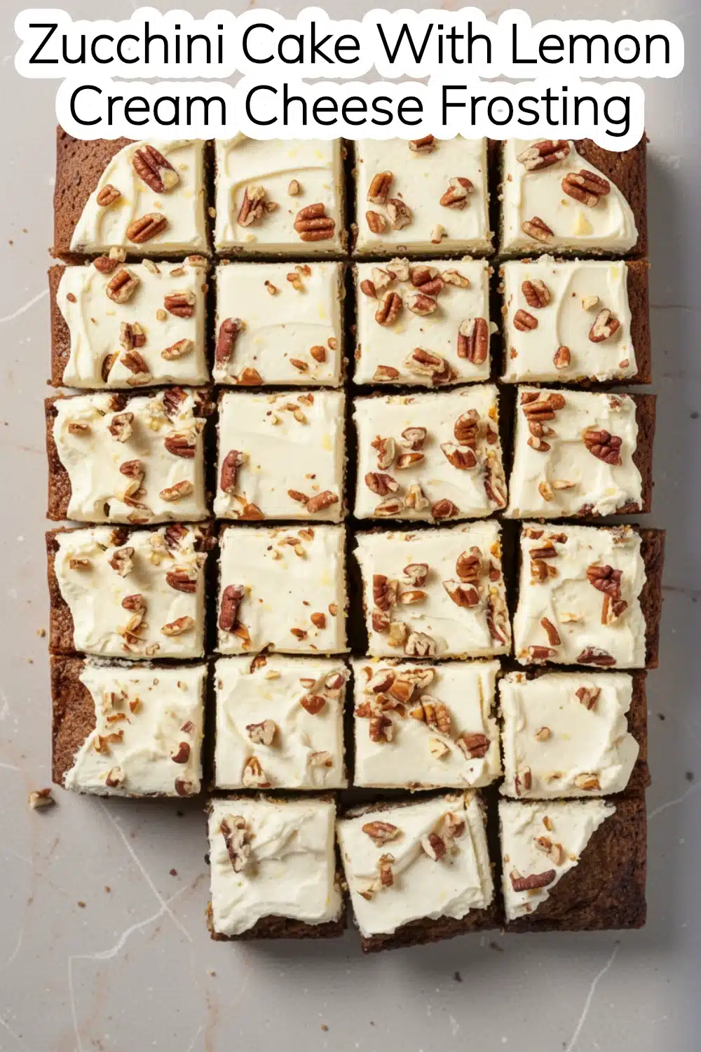 zucchini cake with lemon cream cheese frosting