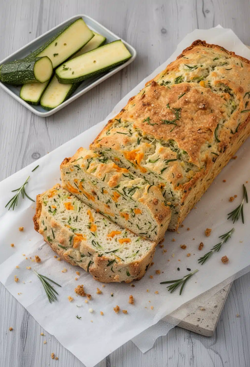 Zucchini Cheddar Herb Bread: A Savory Delight!